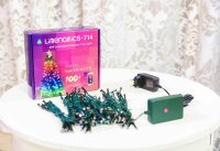 LED XMAS Weihnachts-Lichterkette Weihnachtsbaumbeleuchtung RGB, steuerbar per APP über WLAN