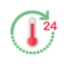 24 Stunden Temperaturmessung